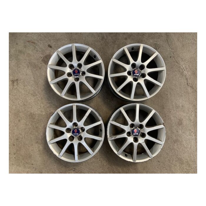 Fælgsæt, 16 tommer, fælg, fælgsæt, original Saab, 12785709, brugt, brugt