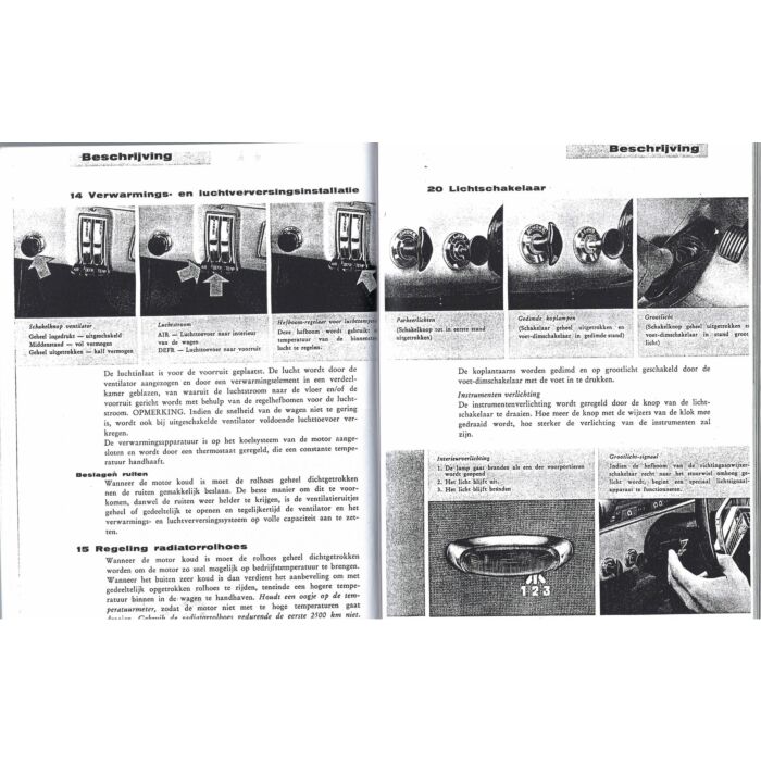 Volvo instructieboekje 121/122