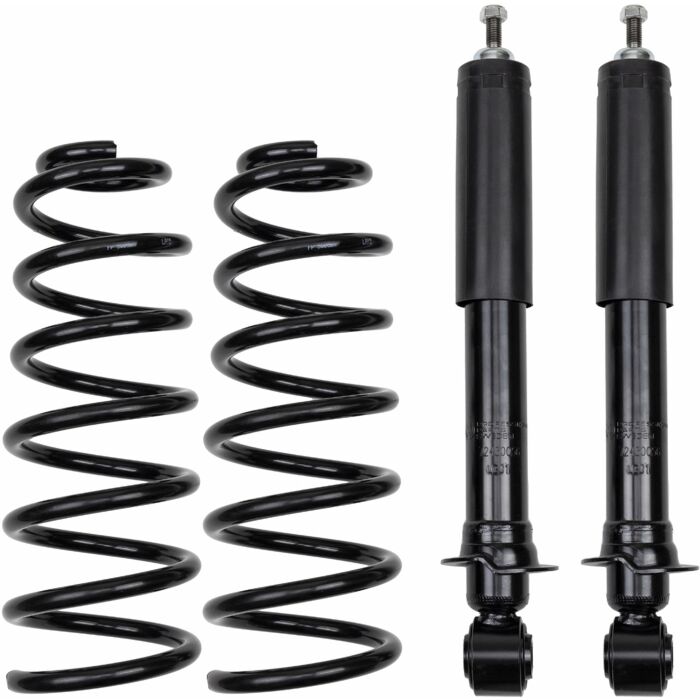 schokbrekerombouw set HD met draad veer XC70n XC70ii 2000-2007 Nivomat naar standaard ombouw set Heavy duty veren