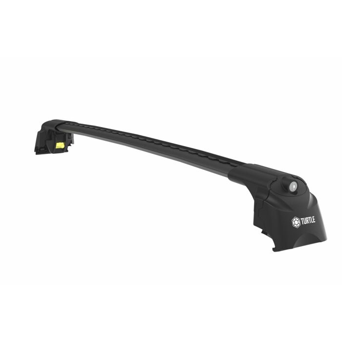 Volvo Dakdragers zilver voor aan roofrail/dakrail  Volvo V50 2004-2012 6 max 75kg dakrail  wing vorm  voor weinig windgeruis Volvo onderdeel nr DAK1001S
