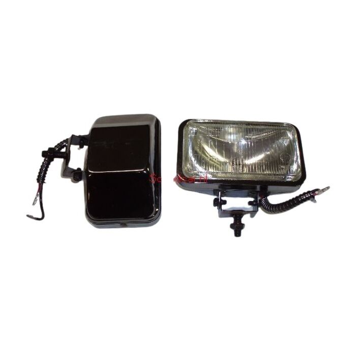 Verstralers in het chroom met zwart / 9x15cm / H3 55W helder glas / set van 2 stuks - Dit artikel is helaas niet meer leverbaar � neem contact op met onze klantenservice