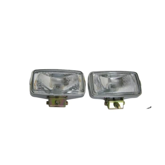 Volvo Verstralers in het chroom / 9x15cm / H3 55W helder glas / set van 2 stuks Volvo onderdeel nr 105CW