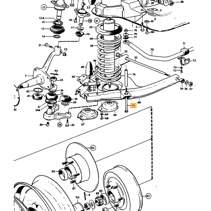 Stabilisatorstang bolt Amazon +140+164