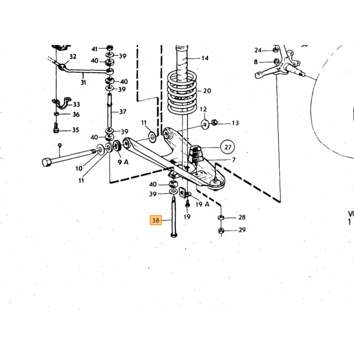 Stabilisatorstang bolt Amazon +140+164