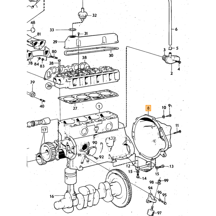 Volvo-klistermærke S selvklæbende Volvo varenummer 1080
