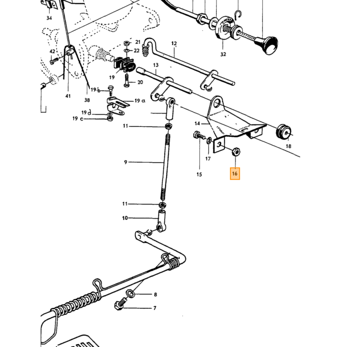 Volvo Jordkabel batteri til karosseri Duett 445 Volvo PV544 B16 Volvo varenummer 11521
