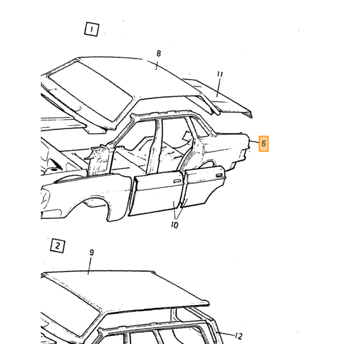 Volvo sidebjælke venstre Volvo varenummer 1201776