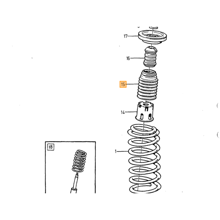 Bøsning krengningsstabilisator - Urethan 740, 760