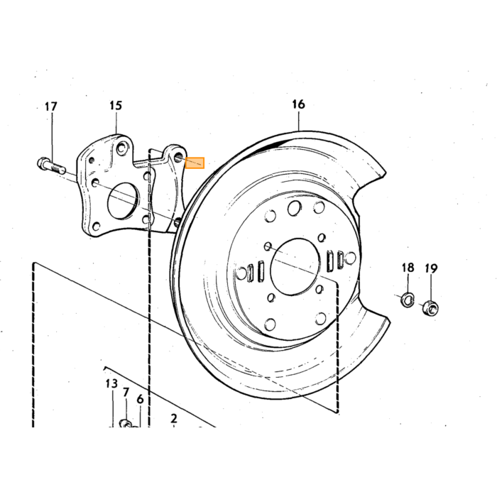 Volvo Bremsekaliber 140+164 Ate venstre bag ny 683391 1212069 Volvo varenummer 1206494