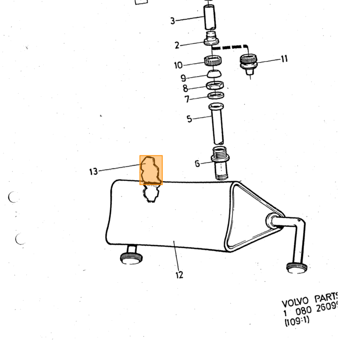 Volvo Support Volvo varenr. 1207626