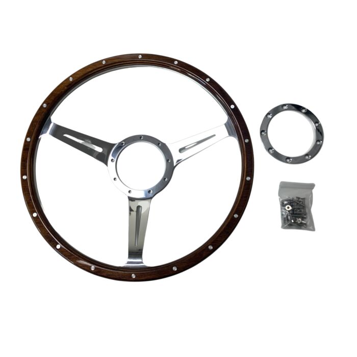 Stuurwiel hout type Moto Lita 15inch38 cm  PV544+Duett+Amazon+140+164+1800 