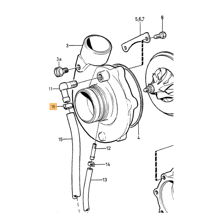 Volvo Temperaturventil termostat EGR ventil B21+B23+B200K B230A B230E 240+740+940 Volvo varenummer 1219547