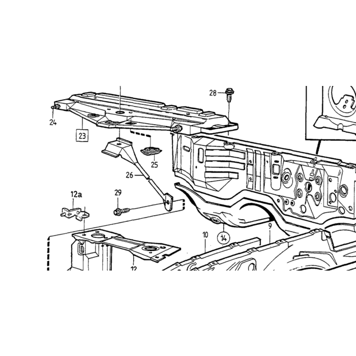 Volvo Klemme Volvo monteringsgitter motorhjelm 240 260 262 245 265 74 760 940 960 V90 S90 Volvo varenummer 1224832
