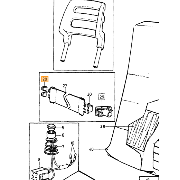 Volvo holdeklemme Volvo typeVolvo 740 760 780Volvo 940 960Volvo S90 V90 (-1998) Volvo varenummer 1243584