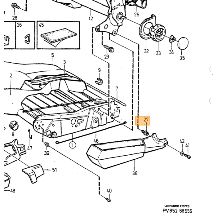 Volvo holdeklemme Volvo typeVolvo 740 760 780Volvo 940 960Volvo S90 V90 (-1998) Volvo varenummer 1243584