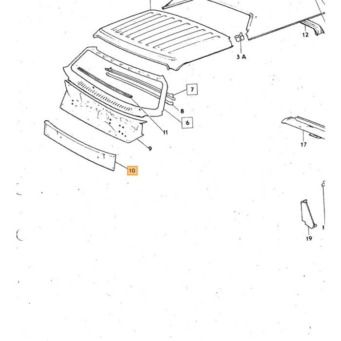 Volvo Afdækningsliste Volvo varenummer 1254758