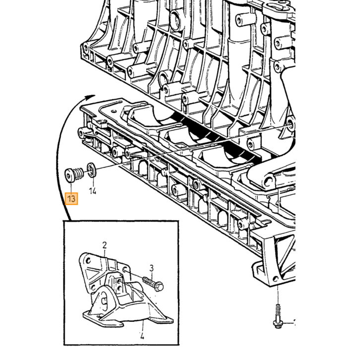 Volvo topstykke 240 260 740 760 diesel Volvo varenummer 1257005