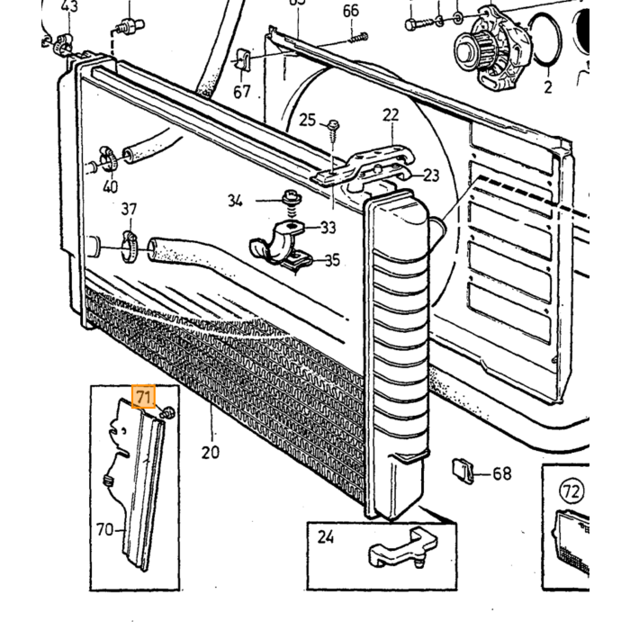 Volvo Pakning gummitermostat D24 D24TIC stk 240+260+740+780+850+940+960+V70 Volvo varenummer 1257183