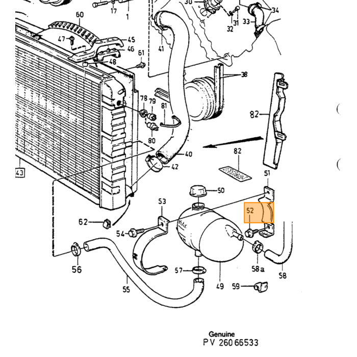 Volvo kølevæskepumpe Volvo varenummer 1257185