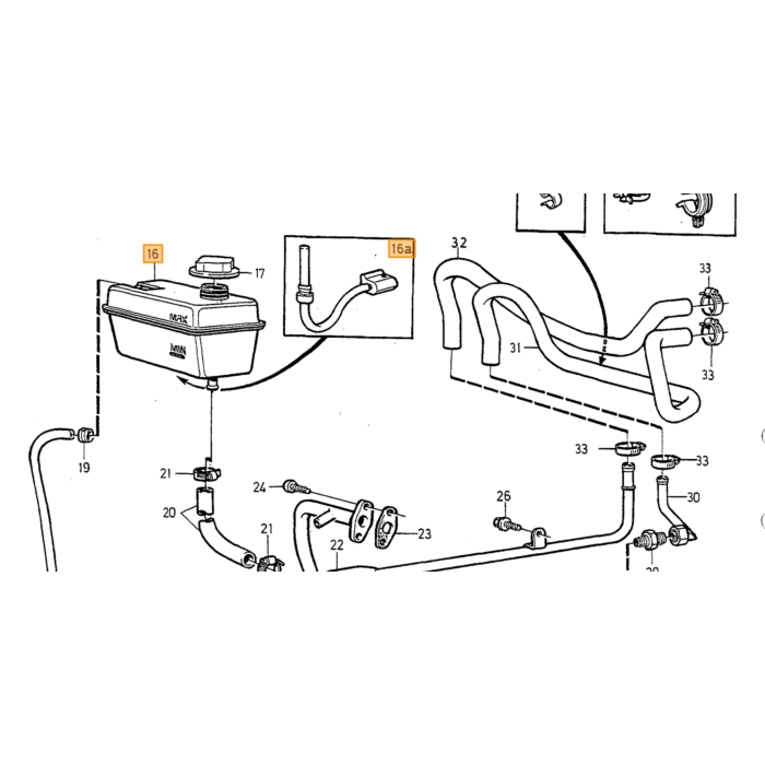 Volvo Lejevandspumpe D24 diesel 240+740+760+780+940+960 Volvo varenummer 1257795