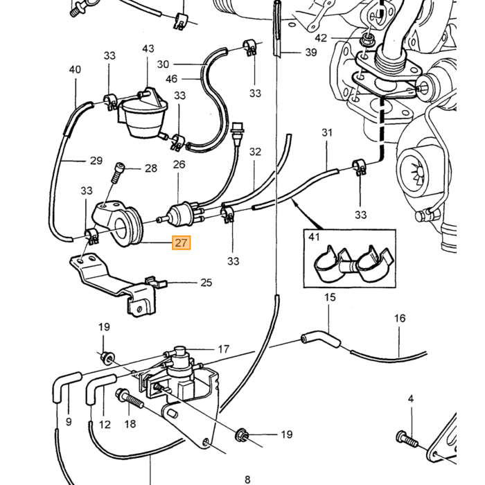 Volvo klemme Volvo varenr. 1271890