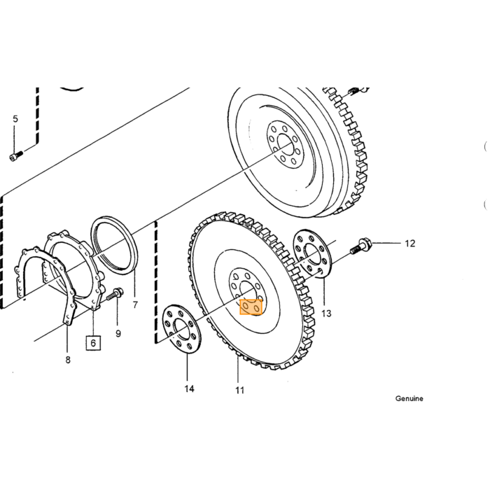 Volvo Bolt Stempelstang M9x1.25 Volvo 960 - S90 - V90 - 850 - V70 - S70 - C70 - XC70 - S40 - V40 (3531110) Volvo varenummer 1271900