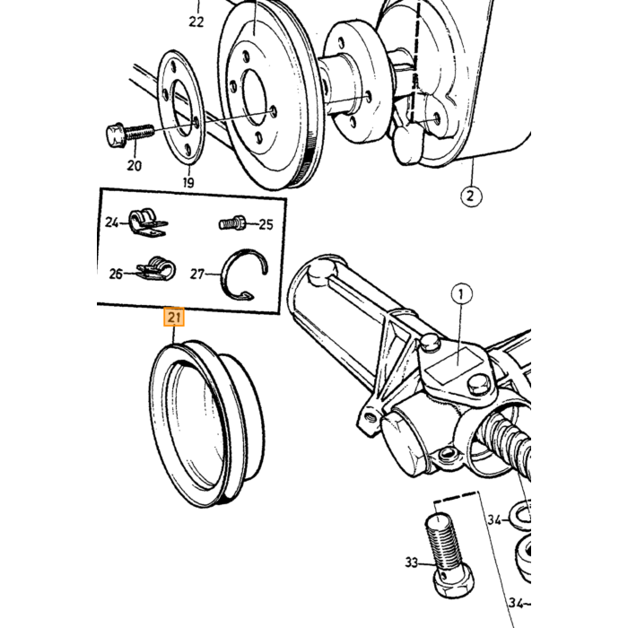 Volvo universal ratstamme 740+760+940 -1991 (1359712) 760 740 940 Volvo varenummer 1272331