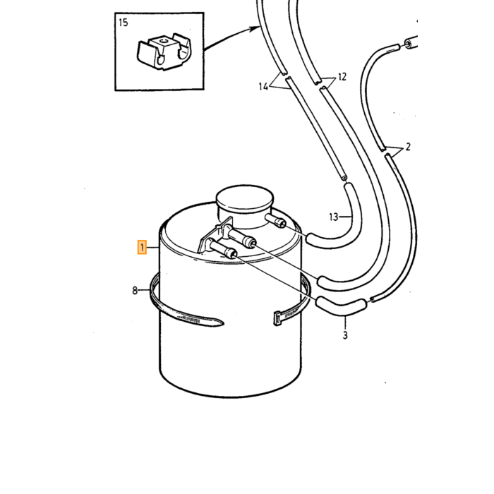 Volvo Filter Kulfilter 940 960 S90 V90 benzinfordamper Volvo varenummer 1275290