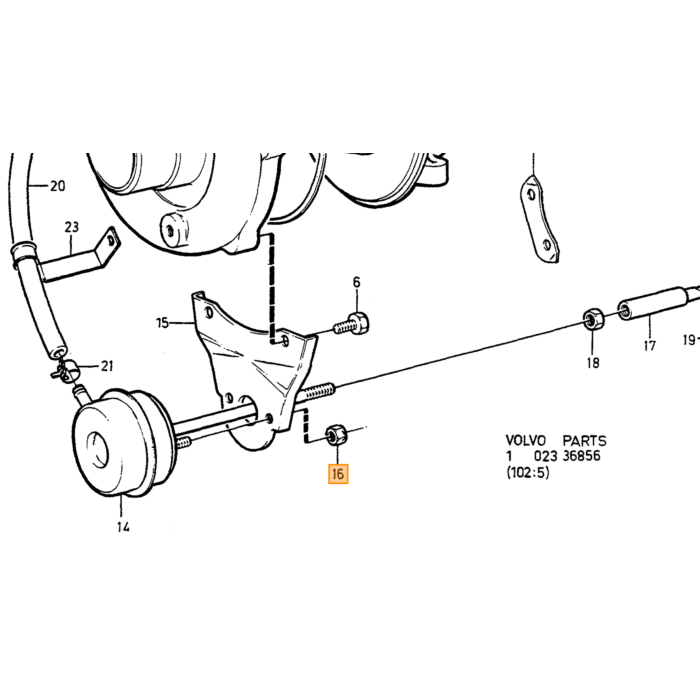 Volvo olielinje Volvo varenr. 1276700