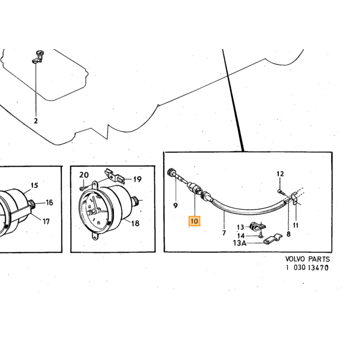 Volvo Filterindsats karburatorsystem: Stromberg 175 CD2SU HIF6 Volvo varenummer 1277748