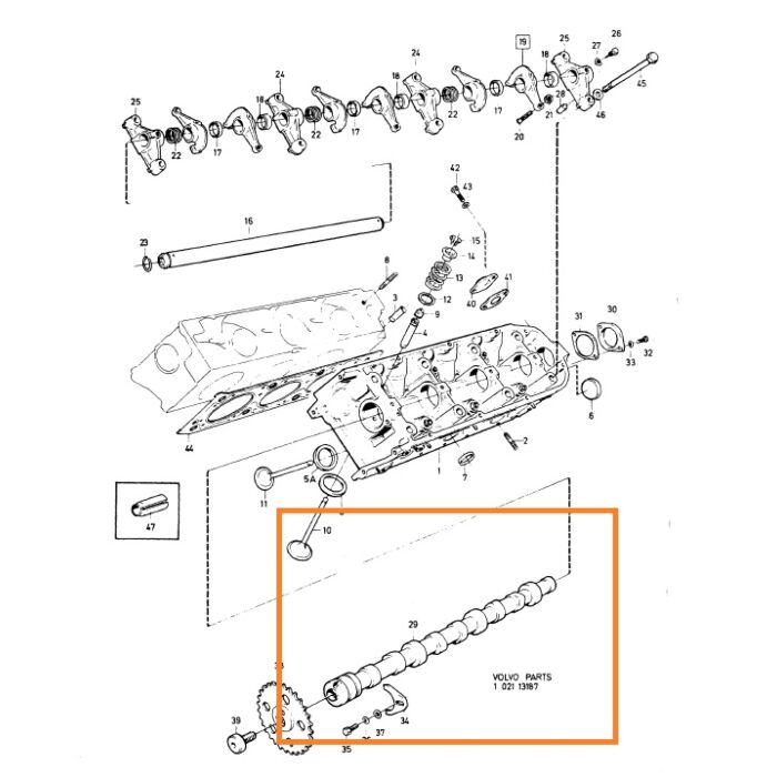 Nockenwelle B27A =B27F links V6) 260