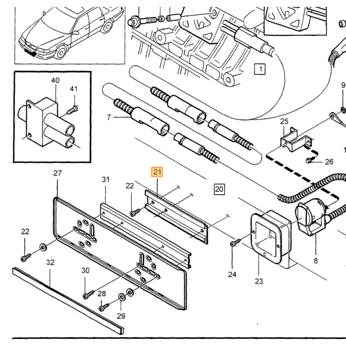 Volvo Måtte hattehylde Amazon sort Volvo varenummer 1303