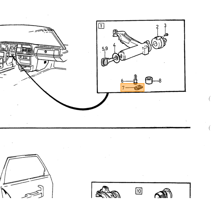 Volvo Sprinklerpumpe 240+260+242 244 245+264 262 265 1981+ Volvo varenummer 1304784
