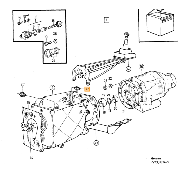 Volvo Baklyskontakt 240+260 1984+ 740+940+850+V70+S70 alle 940 240 V70 850 740 760 S70 S90 S60 S80 960 V90 260 780 Volvo varenummer 1307086