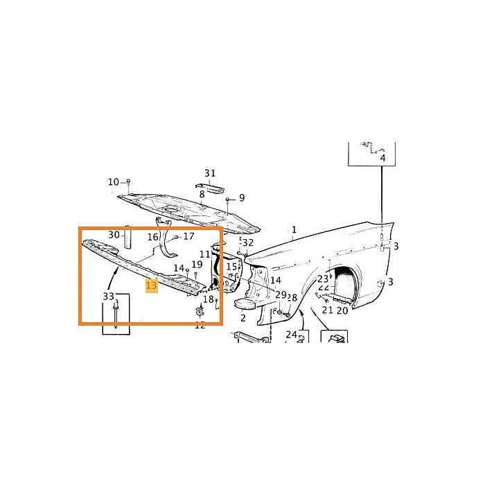 Volvo metalplade 240+260 frontpanel ovenpå (9438066) kan købes brugt på forespørgsel Volvo varenummer 1315503