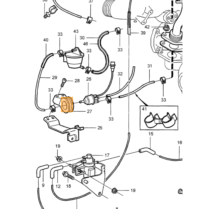 Volvo VAKUUMTANK Volvo varenr. 1317860