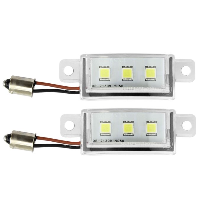 LED-nummerpladebelysning, 5000K, 1 par 19, 740, 760, 940, 960