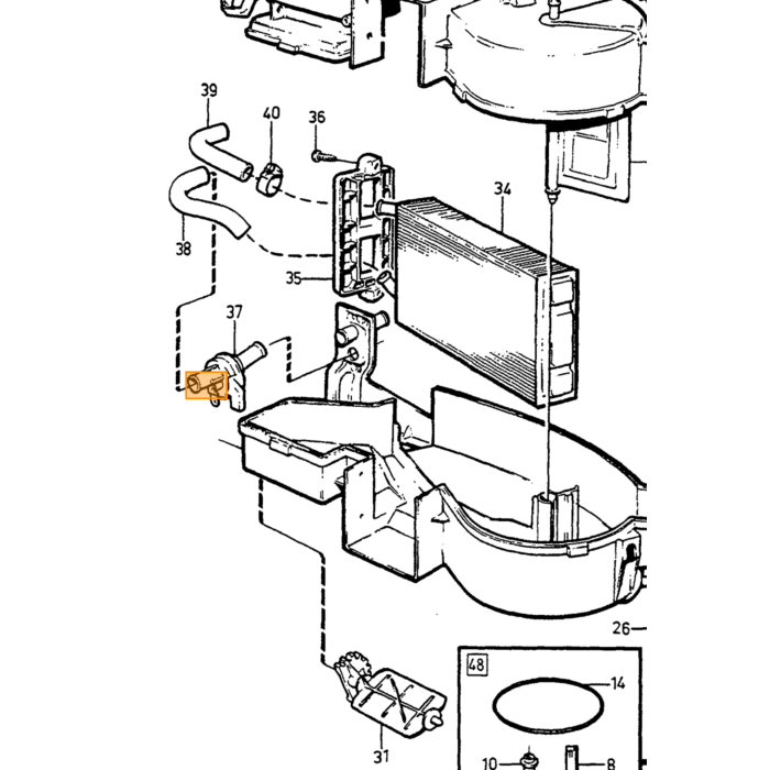 Volvo Grill Sort Volvo varenummer 1324847