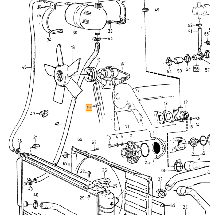 Volvo Slange Volvo 740 760 780 diesel 940 960 kølesystem Volvo varenummer 1328110