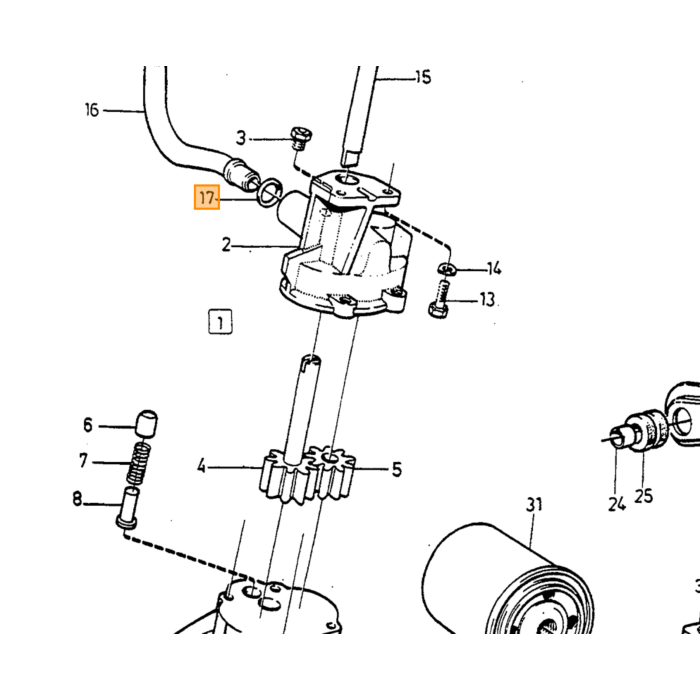 Volvo olieslange Volvo varenummer 1336836