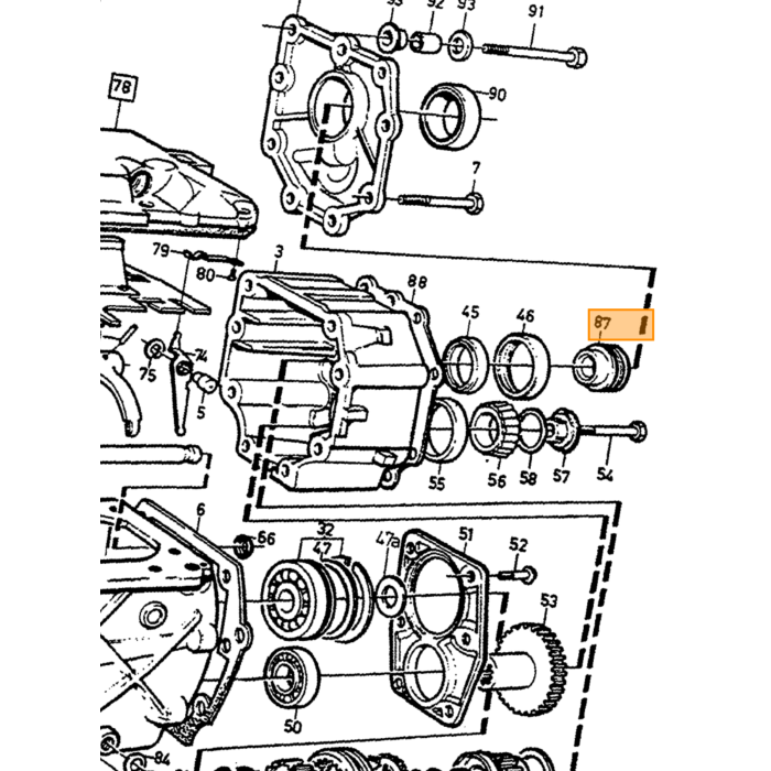 Volvo Gearkassepakning M47 Volvo 240 340 360 740 760 940 Volvo varenr. 1340992