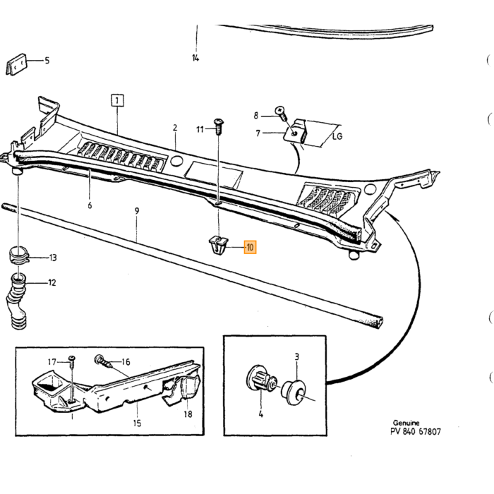 Volvo Bagrude Volvo 740 760 940 960 stationcar tonet med varme stationcar Volvo varenummer 1342895