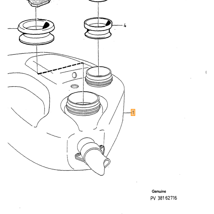 Volvo Udetemperaturføler Volvo 240 - 850 - 940 - 960 - S90 - V90 - S40 - V40 - S70 - V70 - XC70 - C70 Volvo varenummer 1347010