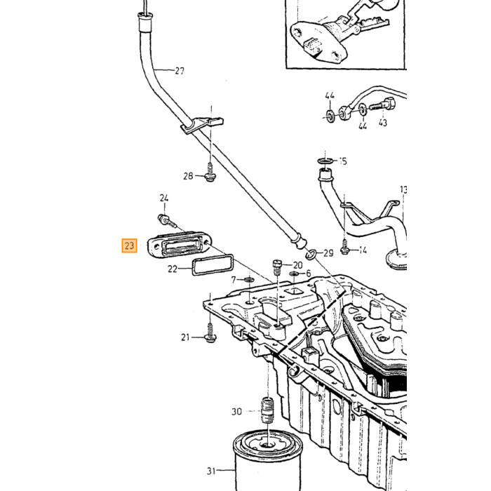 Volvo motorblokdæksel 850 900 C70 (-2005) S40 V40 (-2004) S70 V70 (-2000) S90 V90 (-1998) V70 XC (-2000) uden turbo Volvo varenummer 1366780