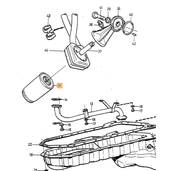 Volvo motorblokdæksel 850 900 C70 (-2005) S40 V40 (-2004) S70 V70 (-2000) S90 V90 (-1998) V70 XC (-2000) uden turbo Volvo varenummer 1366780