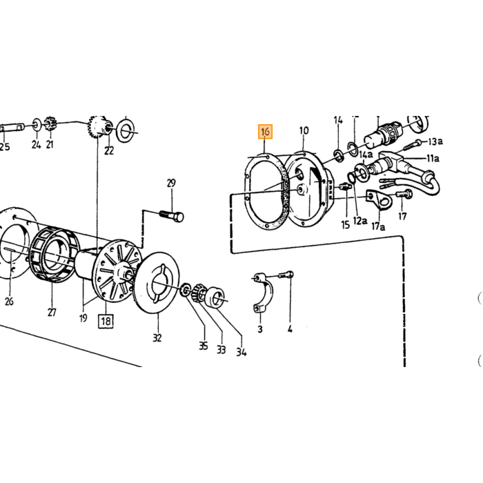 Volvo Bagakseldækselpakning alle typer Spicer differentialpakning (89254) Volvo varenummer 1377332