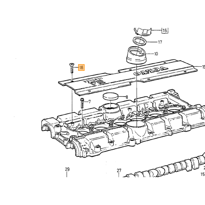 Volvo Indsugningsventil B204E 740 940 960 Volvo varenummer 1378473