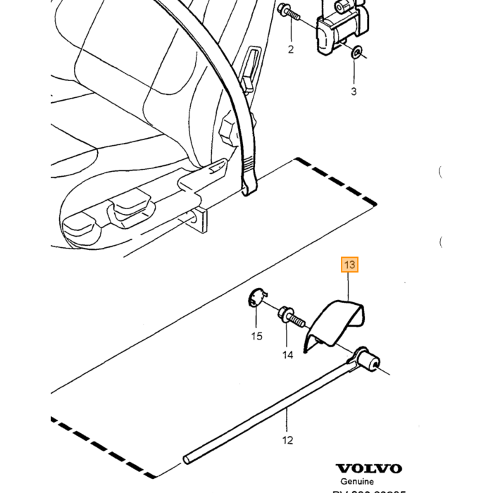 Volvo revet Volvo varenr. 1390651