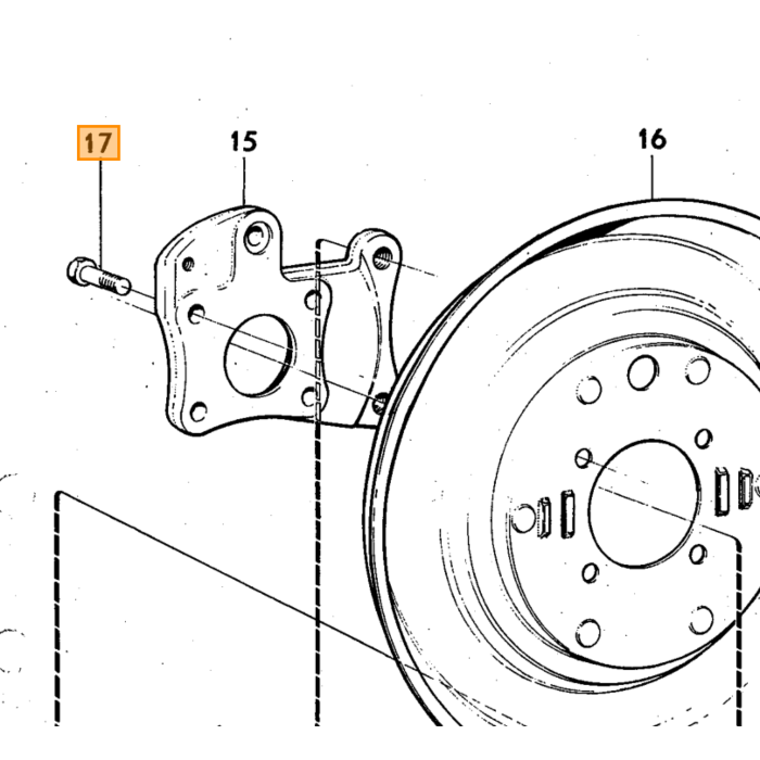 Volvo Pakning gummi hovedbremsecylinder Amazon+140 676257 Volvo varenummer 18677