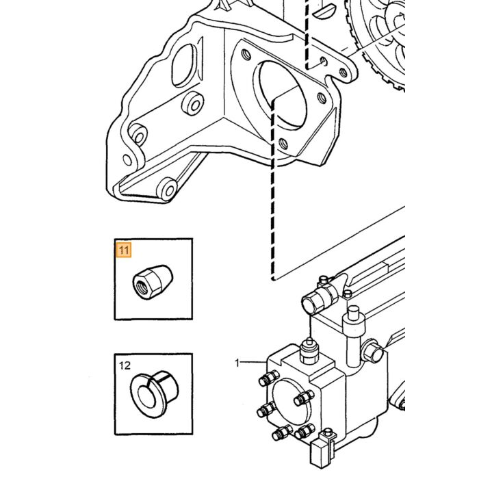 Volvo Oliekøler Adapter Montering Mellem Motor og Filter B18-B23 Volvo Varenummer 2105